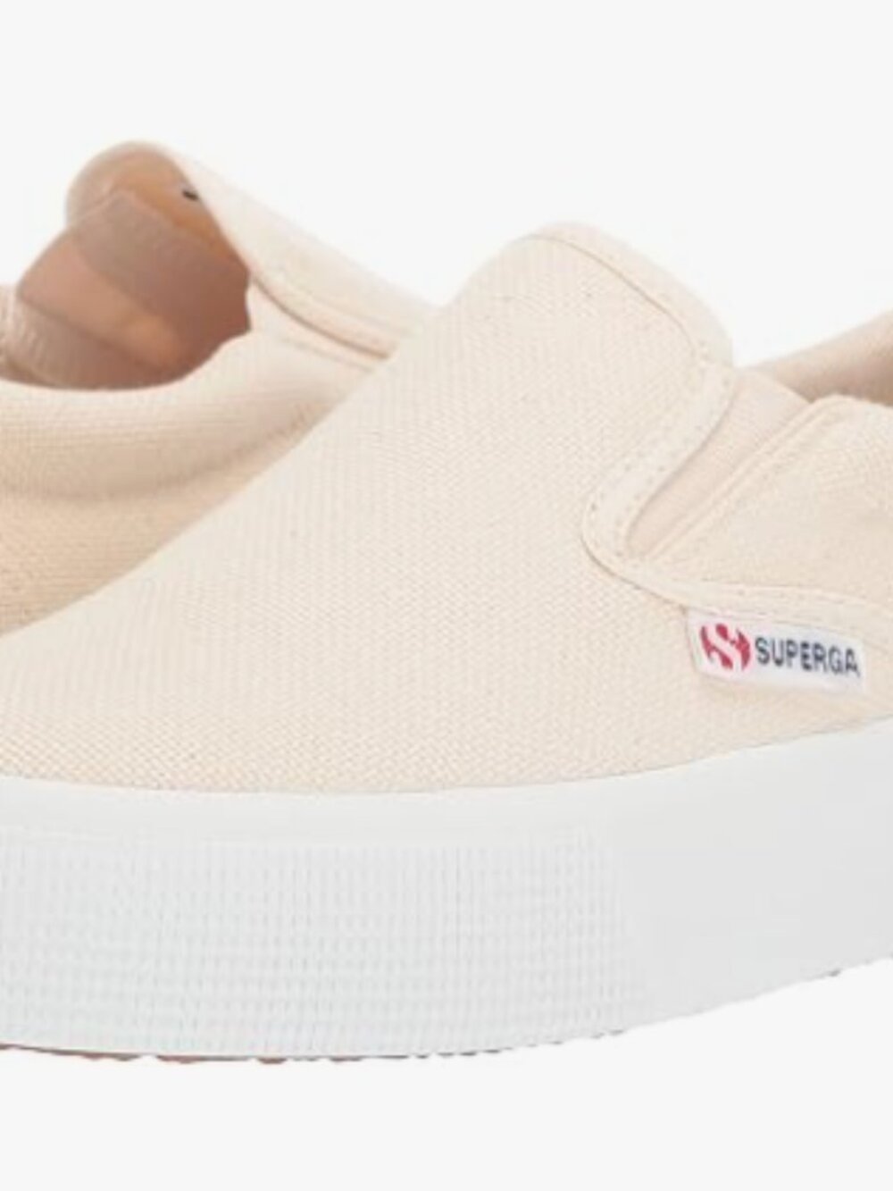 NEW Superga 2306 Cotu Slip On Sneakers Beige Canvas US 8 EU 39